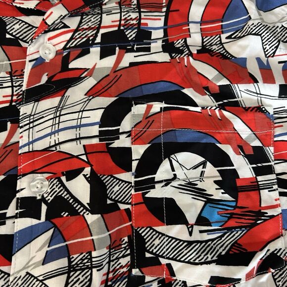 NEW Marvel Captain America Mens SS Button Down Shirt - Size XXL - Picture 2 of 6